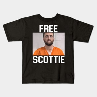 Free Scottie - SCOTTIE SCHEFFLER MUG SHOT Kids T-Shirt